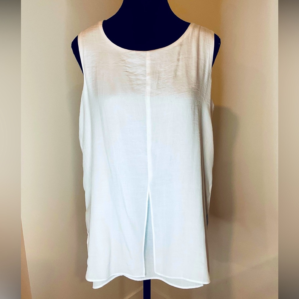 CRISTINA B layered  Scoop Neck Tunic with side slits.